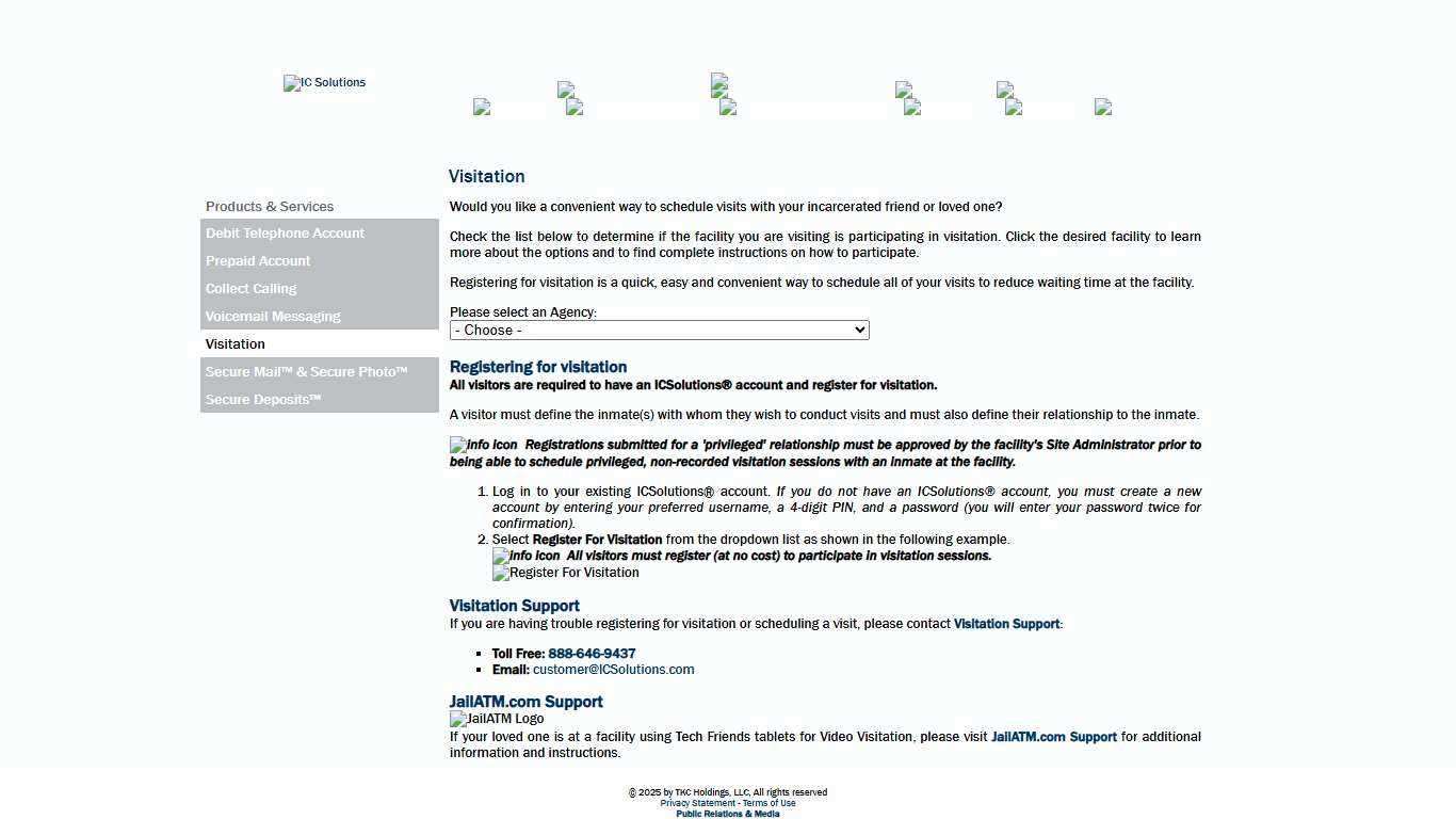 IC Solutions > Friends Family Home > Products & Services > Visitation